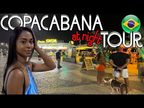 Brazilian Woman Gives Me Tour of Copacabana at Night | Things To Do In Rio de Janeiro | Legendas