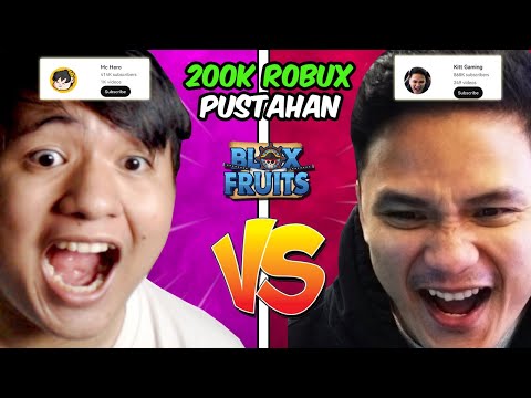 MC HERO VS @KittGaming 200K ROBUX PUSTAHAN - Blox Fruits #65 - ROBLOX