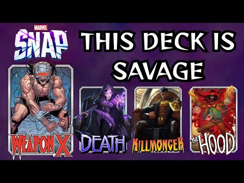 Mutant Overload – Weapon X Levels Up Through Destruction for a Free Death! | Marvel Snap Gameplay