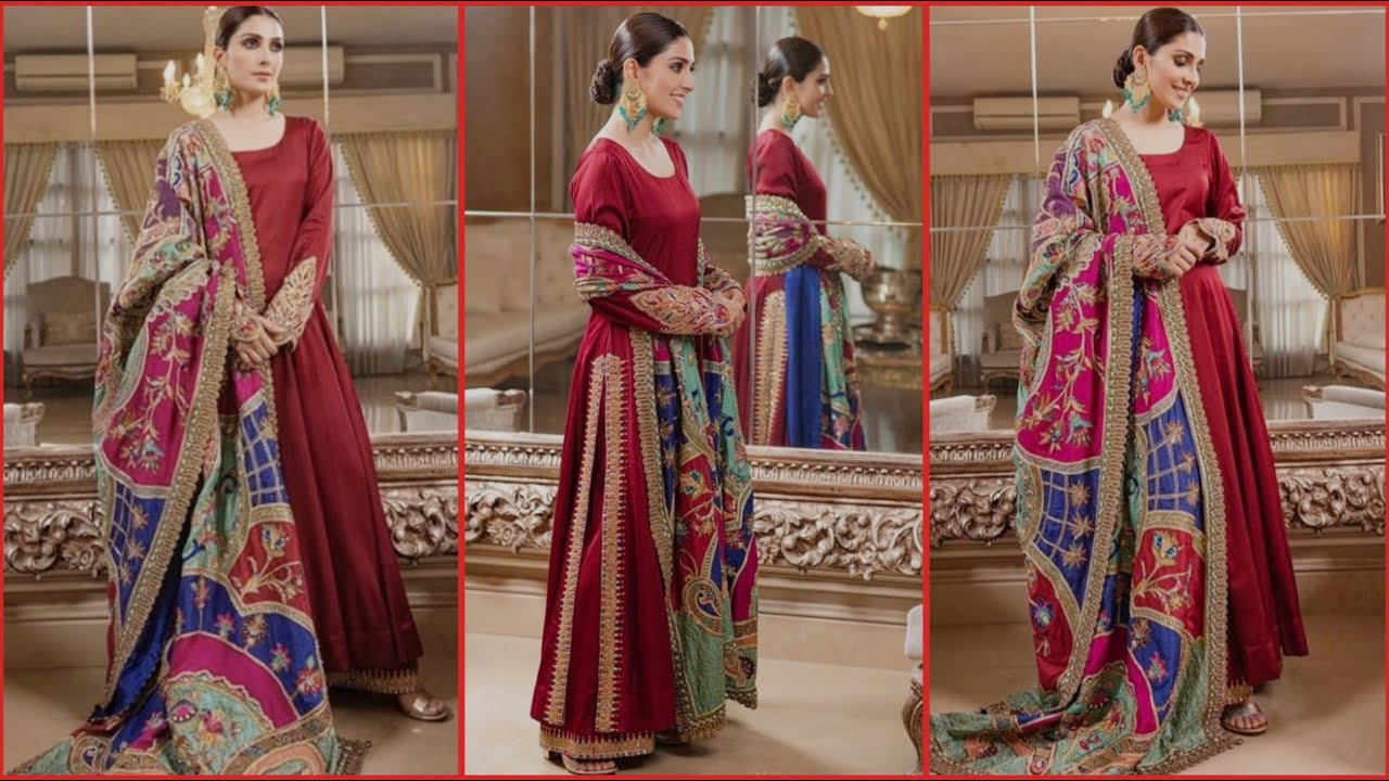 Watch video Plain suit with heavy dupatta ideas||Fancy dresses ideas 2021-2022 Now Plain suit with heavy dupatta ideas||Fancy dresses ideas 2021-2022