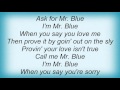 16776 Pat Boone - Mr. Blue Lyrics