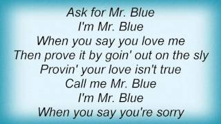 16776 Pat Boone - Mr. Blue Lyrics