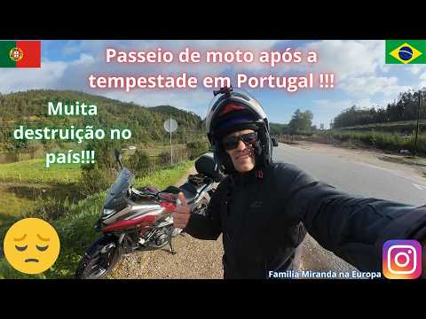 A motorcycle ride after days of storms in Portugal / much destruction in its path / EP 202