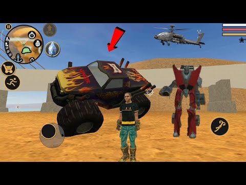 Vegas Crime Simulator (Monster Truck was overturned on the bridge) Monster - Android Gameplay HD