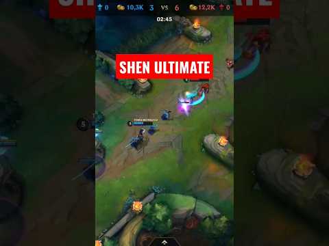 SHEN ULTIMATE PERFECT TIMING WILD RIFT LEAGUE OF LEGENDS GAMEPLAY #wildrift #leagueoflegends #shen