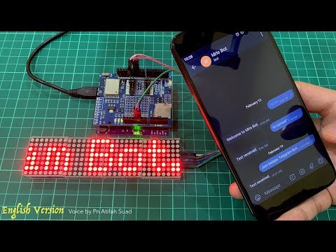 Displaying Telegram Message on Dot Matrix Using Arduino