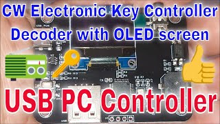 CW Electronic Key Controller with OLED Digital Display USB PC Controller from Aliexpress