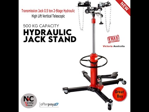 Transmission Jack 0.5 ton 2-Stage Hydraulic High Lift Vertical Telescopic