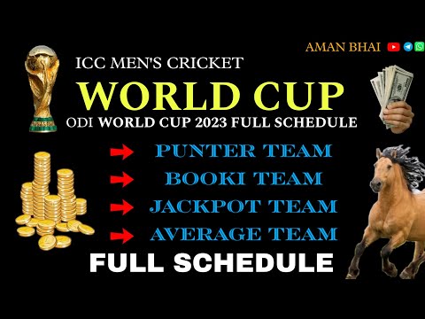 #ICCWORLDCUP2023 ICC CRICKET WORLD CUP 2023 ADVANCE MATCH PREDICTION 2023 | WORLD CUP JACKPOT MATCH