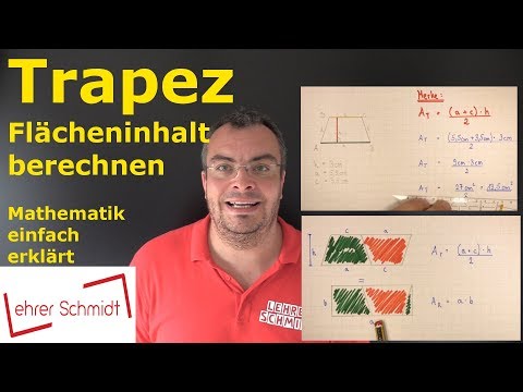 Trapezoid - Calculate Area | Mathematics - Simply Explained! | Lehrerschmidt