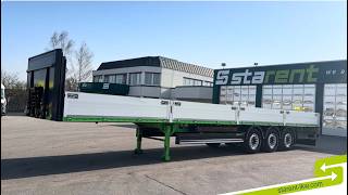 Berger 60cm Bordw&auml;nde Rungen Alufelgen SAF Liftachse 4.870 kg flak semitrailer | Bild 4 - Autoline