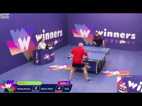 WINners CUP table 2  27.01 Boklag Roman - Ziakun Viktor   22:30