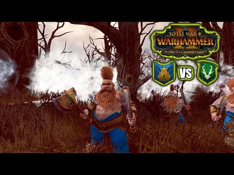 Elf SLAYERS (1v1) Dawi vs Wood Elves - Total War: Warhammer II Battlecast #131