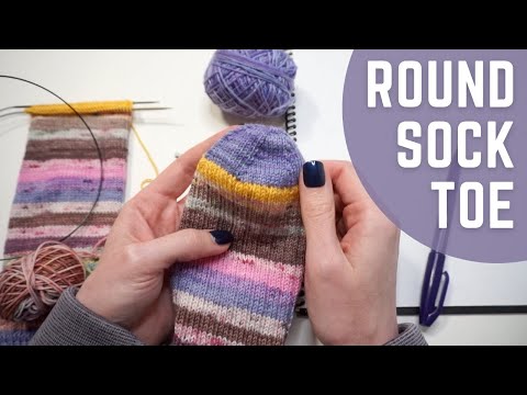 Round Sock Toe | Step-by-Step Knitting Tutorial | Knitting House Square
