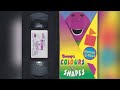 Barney S Colours And Shapes Red Blue And Circles Too 1993 1997 VHS Release Canadian Release