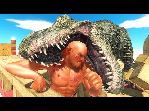 T-REX Traps Units to Eat Them - Animal Revolt Battle Simulator