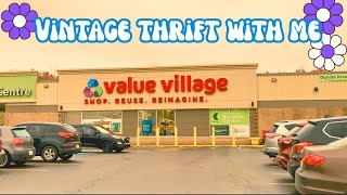 VINTAGE THRIFT WITH ME | VALUE VILLAGE