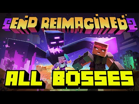 Minecraft End Reimagined All Bosses/All Boss Fights | Minecraft Marketplace Mod (PC, PS4, Mobile)