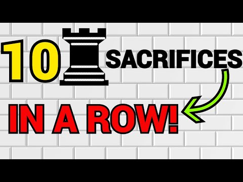 Daily Chess Puzzle #5 | 10 Rook Sacrifices In A Row!