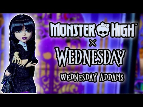 Монстр Хай Кукла Monster High X Wednesday Венздей Готический стиль Monster High X Wednesday JNJ9 Mattel Original JNJ91 - фото 1 - id-p3228028834