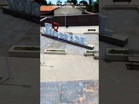 NOVO BRASIL GOIÁS, PROJETO VISÃO AÉREA - PRAÇA DE ENTRADA NA CIDADE.