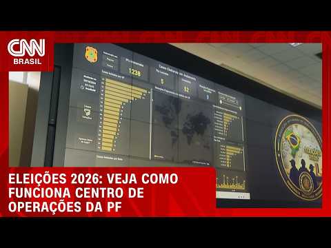 Veja como funciona centro de operações da PF na eleição | LIVE CNN