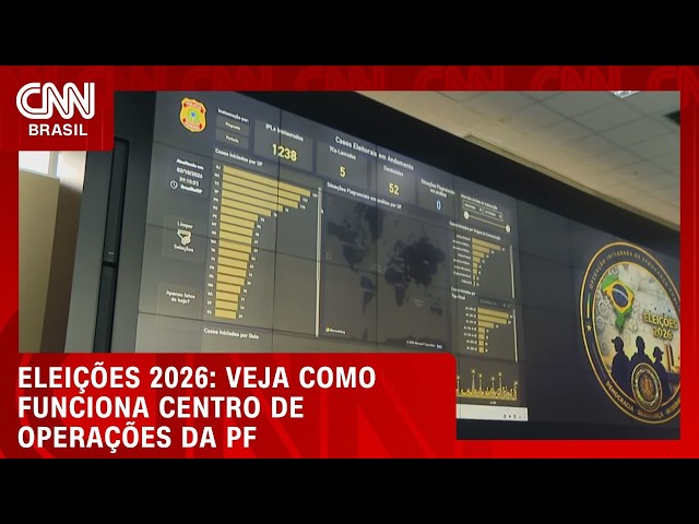 Veja como funciona centro de operações da PF na eleição | LIVE CNN