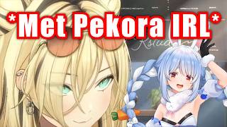 Niko Starts Fangirling After Meeting Pekora IRL For The First Time 【Hololive】