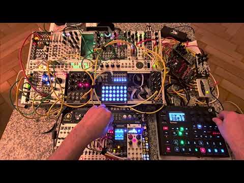 Eurorack - Jam with Mimetic, Pizza, C4rbon, Desmodus, Maestro, Zadar & test of my new WMD OSD 😀