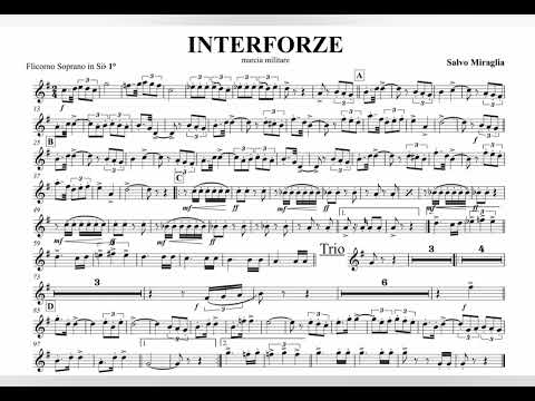 "INTERFORZE" - MARCIA MILITARE - M°S. MIRAGLIA [FLICORNO SOPRANO Sib]