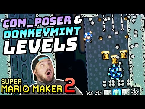 Cliffy Plays Com_Poser & Donkeymint Levels! [Super Mario Maker 2]