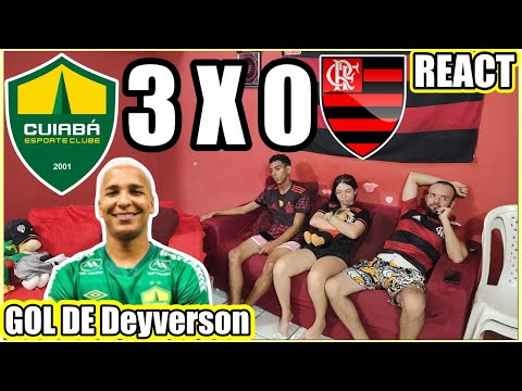 REAÇÕES DOS FLAMENGUISTAS CUIABÁ 3X0 FLAMENGO BRASILEIRÃO 2023 REACT