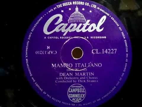 Dean Martin (ディーン・マーティン) ♪Mambo Italiano♪ 1954年 78rpm record , Victrola . VV 1- 90 phonograph