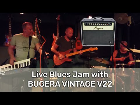 LIVE BLUES JAM SESSION with Bugera Vintage V22 Guitar Amp @ Canela Cafe - Lajares Fuerteventura