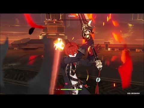 Adventure Rank 45, World 6 - Childe Boss Fight | No Food Used | Use Noelle as Main Tank!