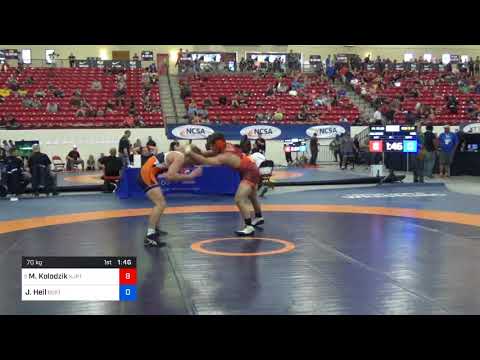 2018 Marine Corps US Open/Senior Men's Freestyle 70 Con 8 #1 - Matthew Kolodzik (NJRT) Vs. Joshua