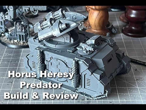Horus Heresy Predator Build and Review. NEW Predator Scorpius