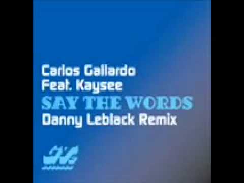 Say the words - Carlos Gallardo feat Kaysee