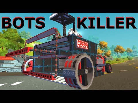SO I BUILT COMBINE HARVESTER TO HARVEST... BOTS :D Scrap Mechanic Survival