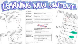 Learning New Content | Studying Effectively for GCSE's & A-level's