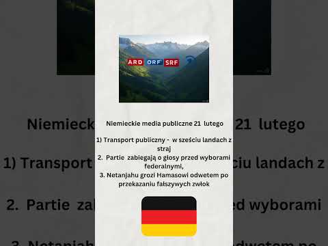 NIEMIECKIE MEDIA PUBLICZNE 21 LUTEGO
