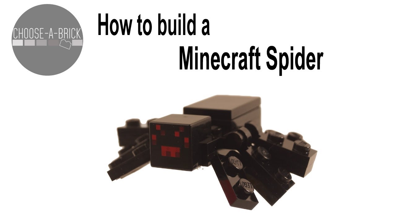 How to make a LEGO Minecraft Spider? | Step-by-Step Instructions