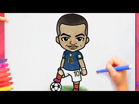 Comment dessiner mbappé facilement