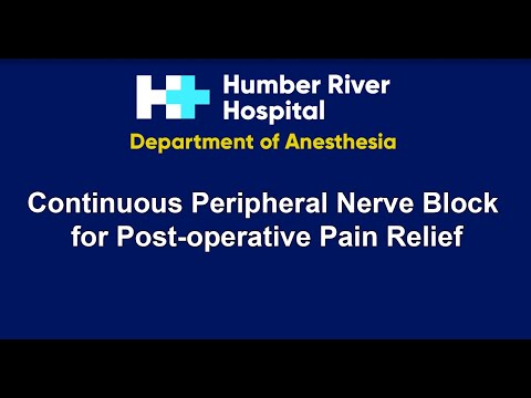 Nerve Block Catheter Infusion