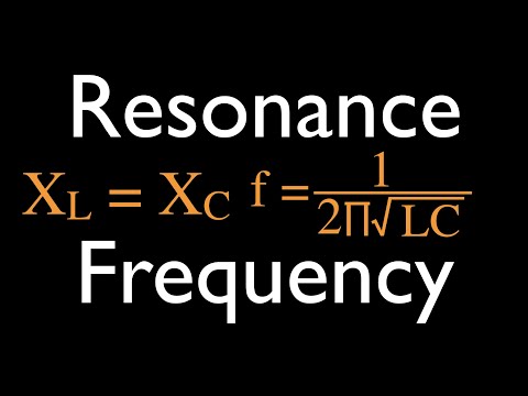 RLC Circuits (14 of 19); Determining the Resonance Frequency for Series RLC Circuits