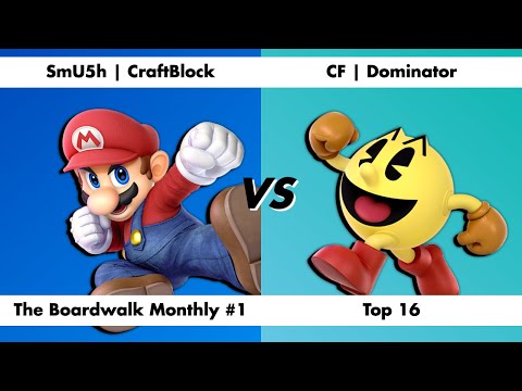 The Boardwalk Monthly 1 Top 16 - SmU5h | CraftBlock vs CF | Dominator