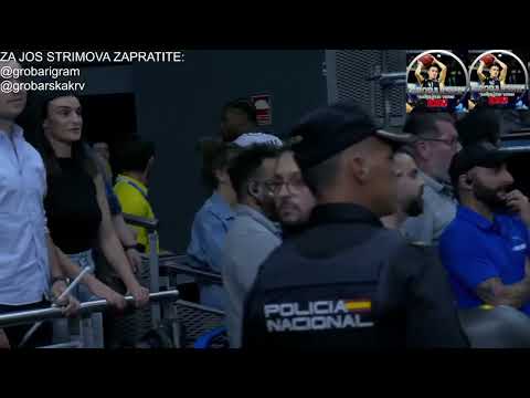 *HAOS NA UTAKMICI REAL MADRID - PARTIZAN* tuča svig igrača