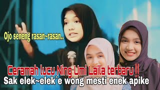 Download lagu CERAMAH LUCU NING UMI LAILA TERBARU‼️OJO SENENG RASAN RASAN mp3