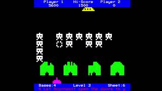 BBC Model B Plus - Space Invaders (Acornsoft) 1982 6,100 points!