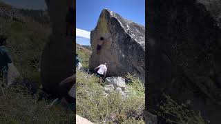 Video thumbnail de Tequila Sunset, V9. Lake Tahoe